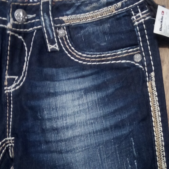 Rock Revival Women's 26 Easy Boot Kai Embellished Embroidered Distressed NWT - Picture 4 of 13